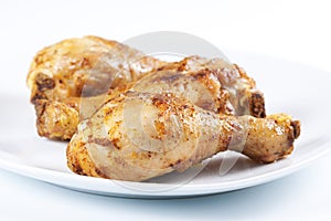 Roasted chicken legs