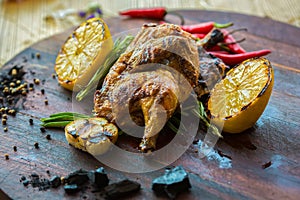 roasted chicken with lemon and herbs