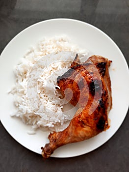 Roasted Chicken and  Rice