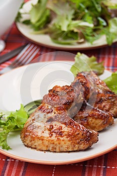 Roasted chicken wings