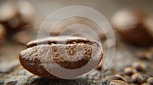 The roasted coffee bean.AI generated image
