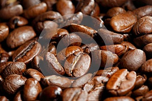 Roasted coffee beans