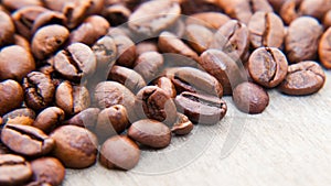 Roasted coffee beans