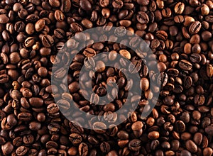 Roasted coffee beans