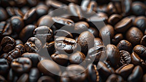 The roasted coffee beans.AI generated image photo