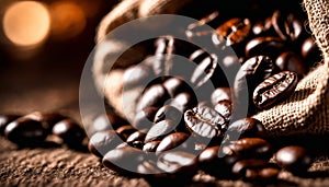 Roasted Coffee Beans Close-up