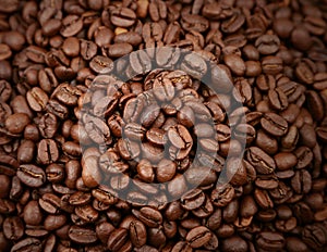 Roasted coffee beans