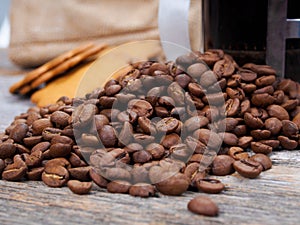 Roasted coffee beans