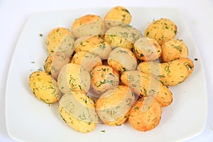 Roasted garlic potatoes