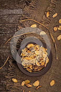 Roasted Garlic Slices Macro