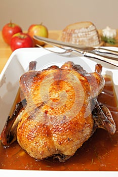 Roasted goose