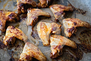 Roasted or grilled chicken wings