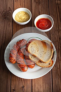 Roasted grilled sausage