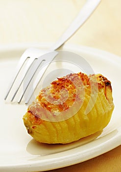 Roasted Hasselback potato