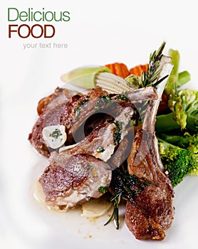 Roasted Lamb Chops with Vegetables