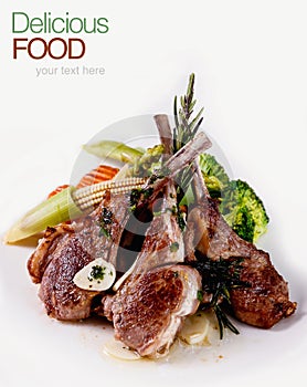 Roasted Lamb Chops with Vegetables