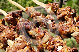 Roasted lamb meat