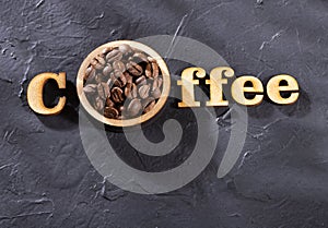 Roasted organic coffee beans - Coffea