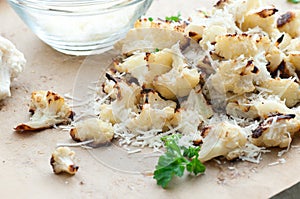 Roasted Parmesan Cauliflower