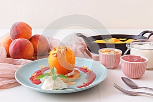 Roasted Peaches, tasty fresh fruit dessert