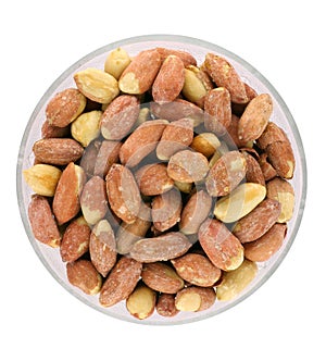 Roasted peanuts in bowl