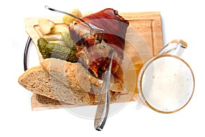 Roasted pork knuckle