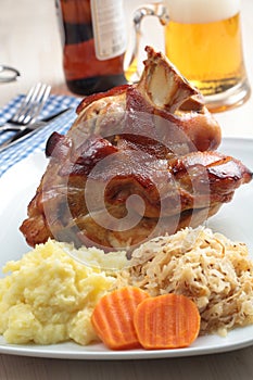 Roasted pork knuckle