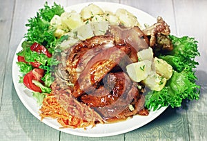 Roasted pork knuckle