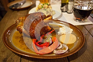 Roasted pork knuckle