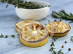 Roasted Preserved Lemons and Herbs