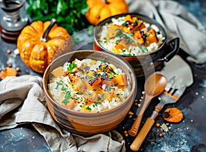 Roasted Pumpkin Risotto