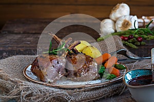 Roasted rack of lamb