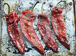 Roasted Romano Peppers photo