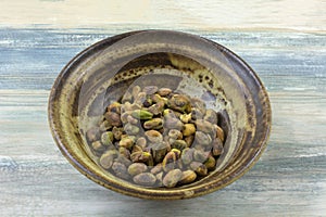 Roasted shelled pistachio nuts
