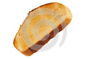 Roasted toast bread isolated on white background