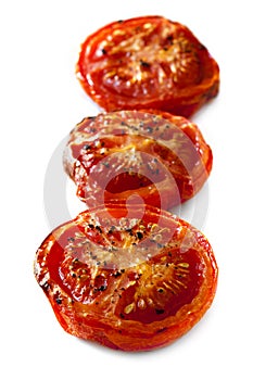 Roasted Tomatoes Isolated photo