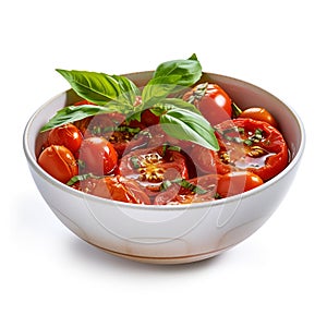 Roasted tomatoes with olives oil