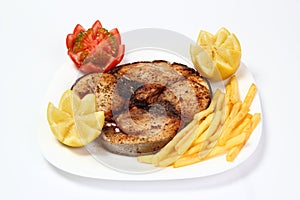 Roasted tuna steak