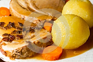 Roasted Turkey with Carrots, Potatoes and Gravy