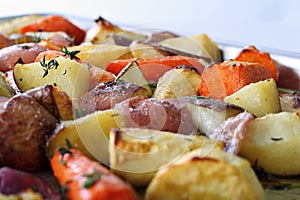 Roasted vegetables with thyme