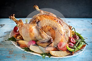 Roasted whole turkey