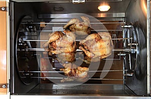 Roasting chicken in the oven