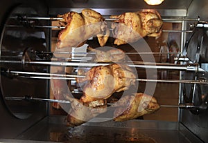 Roasting chicken in the oven