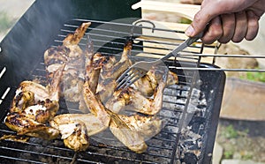 Roasting chicken wings