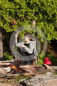 Roasting marshmallows