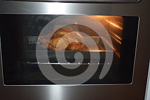 roasting chicken in the oven