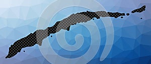 Roatan geometric map.