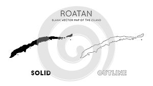 Roatan map.