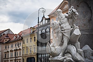 Robba Fountain in Ljubljana, Slovenia