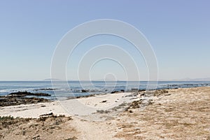 Robben Island seen from Sea Point Cape Town, South Africa